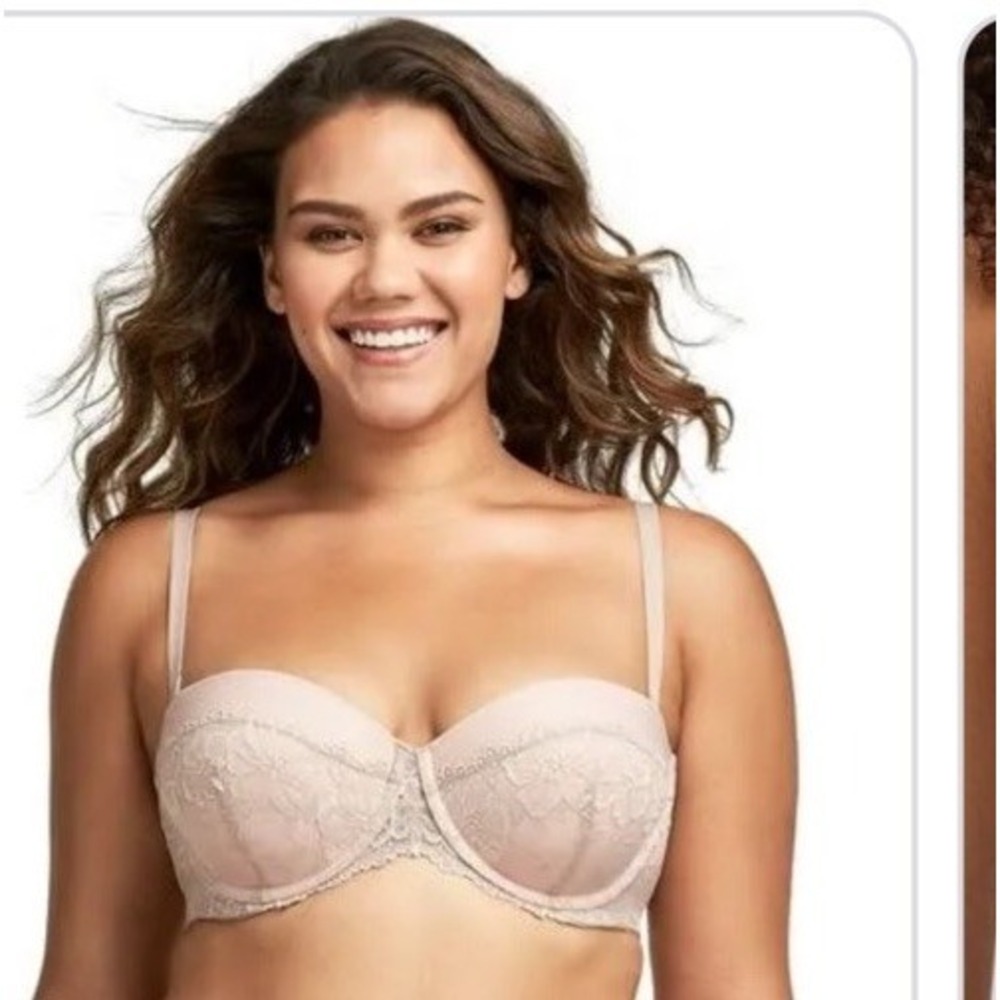 Maidenform NWT Multiple Ways To Wear Pink Lace Bra Size 36B Style 1102 ‎ Push Up